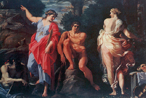 8. Ο Ηρακλής στο σταυροδρόµι της Αρετής και της Κακίας. Έργο ζωγραφικής της νεότερης εποχής.