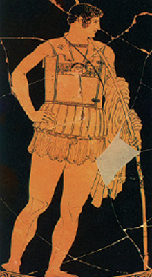 Ο Αχιλλέας. Από αρχαίο ελληνικό αγγείο.
