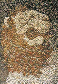 2. Κυνήγι λιονταριού, (λεπτομέρεια) S350 π.Χ., Πέλλα