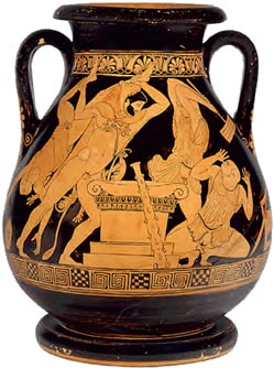 2. Επιτύμβια στήλη με παράσταση Βοιωτού πολεμιστή (Θήβα, Αρχαιολογικό Μουσείο)