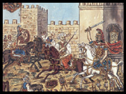 Η Άλωση της Κωνσταντινούπολης από τους Τούρκους σήμανε και το τέλος της αυτοκρατορίας.