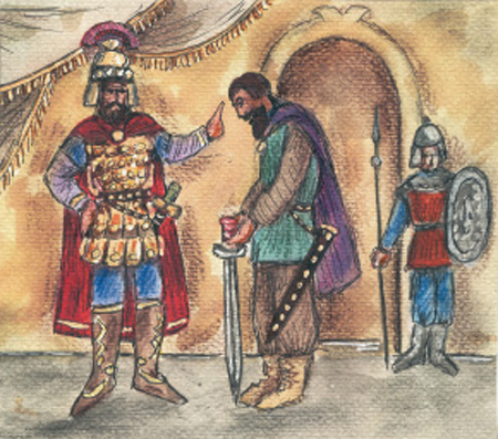 3. Ο αυτοκράτορας ανέθεσε στον Ιουστινιάνη την οργάνωση της άμυνας της Πόλης.