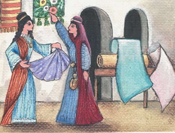 3. Οι γυναίκες στο Βυζάντιο διακρίνονταν στο εμπόριο των υφασμάτων.