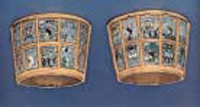 5. Ζευγάρι περικαρπίων κληρικού, από χρυσό και σμάλτο (9ος αιώνας, Βυζαντινό-χριστιανικό Μουσείο)