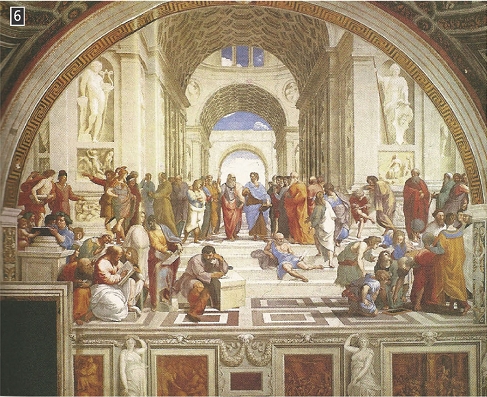 Ραφαήλ, Η Σχολή των Αθηνών, Ανάκτορα του Βατικανού, Αίθουσα της Υπογραφής