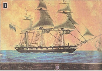 Το πλοίο του Υδραίου καπετάνιου Ιωάννη Ορλάνδου, υδατογραφία, Αθήνα, Εθνικό Ιστορικό Μουσείο