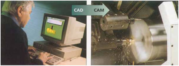 Εικ. 27 Για τη σχεδίαση και κατασκευή δειγμάτων χρησιμοποιούνται σήμερα υπολογιστικά συστήματα CAD-CAM