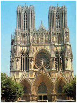 14. Ο Γοτθικός καθεδρικός ναός της Ρενς στη Γαλλία, 1240.