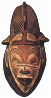 6. «Προγονικό πνεύμα», μάσκα από το Δυτικό Γκαμπόν, 19ος μ. αι., τέχνη των Μπαλσάμου.