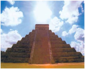 10. 11. «Η πυραμίδα του Κουκούλων» και το Αστεροσκοπείο στη «Μεγάλη Πόλη» στο Γιουκατάν του Μεξικό, 900 μ., τέχνη των Μάγια.