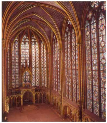 30. Ο Γοτθικός ναός Σαιντ Σαπέλ στο Παρίσι, 1248.