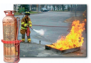 Το διοξείδιο του άνθρακα χρησιμοποιείται στους πυροσβεστήρες. 