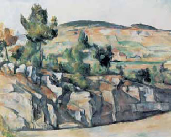 5. Πολ Σεζάν, Βουνά στην Προβηγκία, 1886-1890.