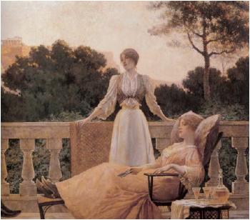 Iάκωβος Ρίζος, &laquo;Στην ταράτσα&raquo;