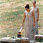 Αρχαία Ολυμπία, αφή της φλόγας το 2004
