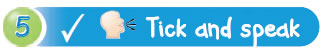 Tick and speak