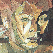 324. « Προσωπογραφία με φύλλα» Παναγιώτης Μ. 13 ετών