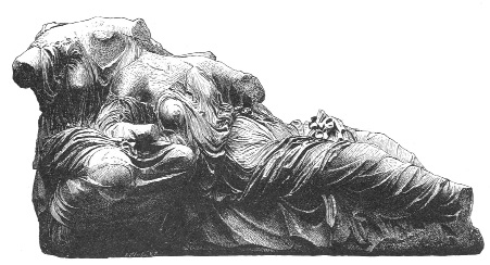 304. Ι. Φολτς Αγάλματα του αετώματος του Παρθενώνα, χαλκογραφία