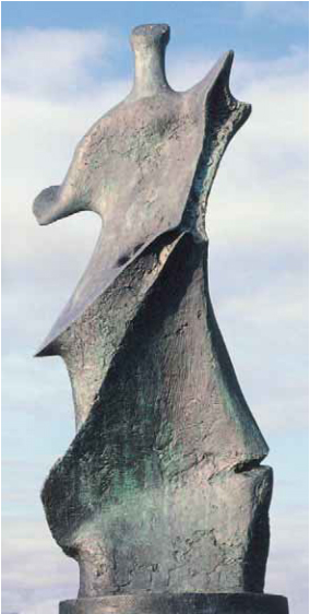 341. Χ. Μουρ «Λεπίδα μαχαιριού» 1976 μπρούντζος ύψος 162cm.