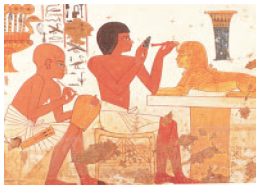 6. «Τεχνίτης». Αιγυπτιακή τοιχογραφία 1380 π. Χ.