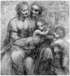 133. Λ. Ντα Βίντσι « Η Αγία Άννα, η Παρθένος και το θείο βρέφος» 1501-1507