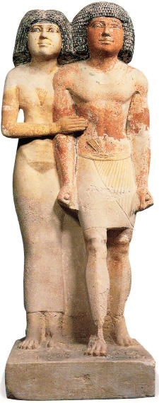 231. «Όρθιο ζευγάρι» 2500 – 2350 π.Χ. Αίγυπτος επιζωγραφισμένος ασβεστόλιθος 