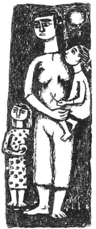 253. Λ. Κίρχνερ «Αγροτόσπιτο στην καταιγίδα» 1917 ξυλογραφία