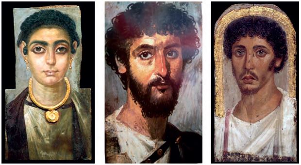 Στο βλέμμα των προσώπων που εικονίζονται στα πορτρέτα Φαγιούμ μοιάζει να καίει ένα καντήλι αιώνιας ζωής" (Αντρέ Μαλρώ)