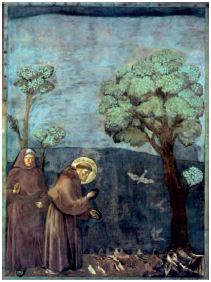 Κήρυγμα του Αγ. Φραγκίσκου στα πουλιά, Τζιότο, (1296)