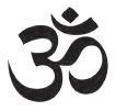 Η ιερή συλλαβή Ωμ σε ινδική γραφή: το σύμβολο του Ινδοϊσμού.