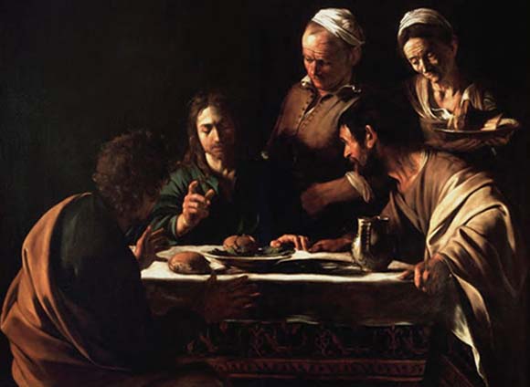 Δείπνο στους Εμμαούς, Καραβάτζιο, 1606