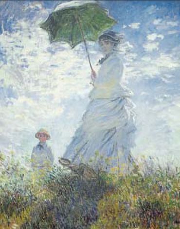 Κλοντ Μονέ, «Γυναίκα με ομπρέλα», 1875 (Ο κόσμος της ζωγραφικής, εκδ. Πατάκη