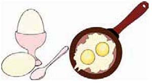 Εικ. 5.6 Τα αβγά περιέχουν πρωτεΐνες υψηλής βιολογικής αξίας