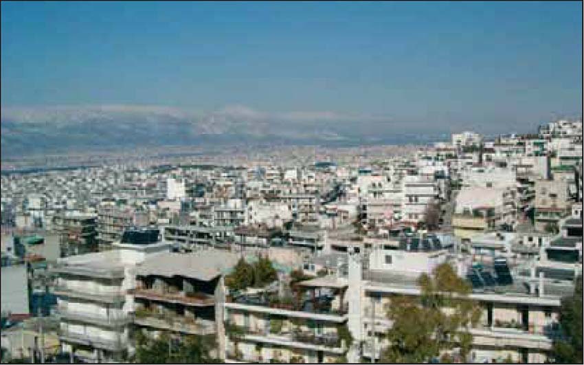 Εικ. 6.13 Η πόλη της Αθήνας αποτελεί κλασικό παράδειγμα αστικής περιοχής