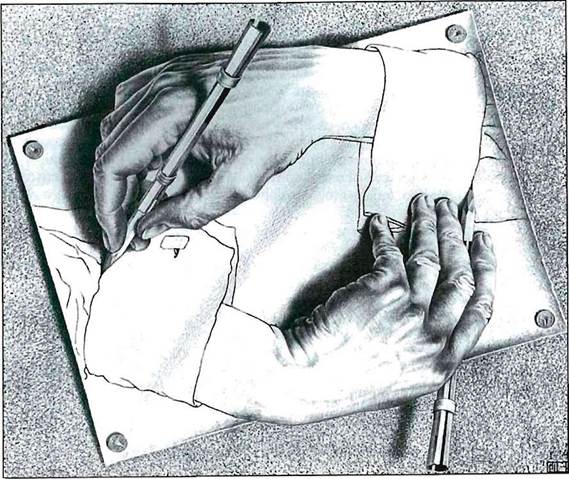 Χέρια που ζωγραφίζουν, 1948