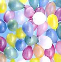 Οι δυνάμεις που ασκούνται κατά τις κρούσεις των μορίων του αερίου, που περιέχουν τα μπαλόνια, με τα τοιχώματα τεντώνουν το ελαστικό περίβλημα των μπαλονιών.