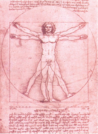 Σχέδιο και σημειώσεις του Ιταλού ζωγράφου της Αναγέννησης Leonardo da Vinci