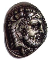 Στατήρας* του Ευαγόρα Α' της Σαλαμίνας της Κύπρου. Από τα μυκηναϊκά χρόνια και μέχρι τα ελληνιστικά η Κύπρος ήταν χωρισμένη σε αυτόνομα βασίλεια τα οποία έκοβαν δικά τους νομίσματα.