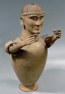 Ετρουσκικό τεφροδόχο* αγγείο του β'μισού του 6ου αι. π.Χ. (Παρίσι, Μουσείο Λούβρου)