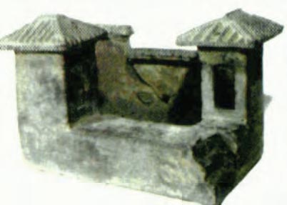 Πήλινο ομοίωμα κινέζικης οικίας της δυναστείας των Χαν (Κέρκυρα, Μουσείο Ασιατικής Τέχνης)
