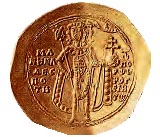 Χρυσό νόμισμα του Μανουήλ Α' Κομνηνού ("μανουελάτο") (Αθήνα, Νομισματικό Μουσείο).