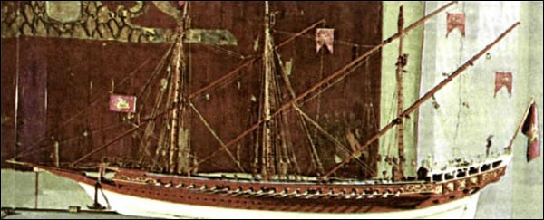 Ομοίωμα μεσαιωνικού βενετικού εμπορικού πλοίου ( Βενετία, Ναυτικό Μουσείο).