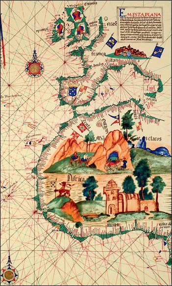 Ο πορτολάνος (ναυτικός χάρτης) του Lazaro Luis, που είναι γνωστός με την ονομασία Άτλας (16ος αι.). Λισαβόνα, Ακαδημία Επιστημών.