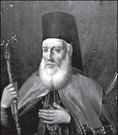 Ευγένιος Βούλγαρης, ελαιογραφία τον Διονυσίου Τσόκου, συλλογή Πανεπιστημίον Αθηνών. 