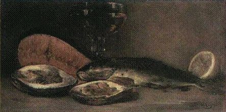 Νικόλαος Βώκος (1859-1902), Ψάρια και στρείδια, Εθνική Πινακοθήκη 
