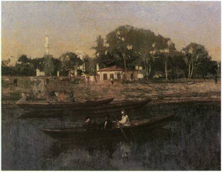 Συμεών Σαββίδης (1859-1927), Βάρκες στα νερά του Βοσπόρου (π. 1903-8)