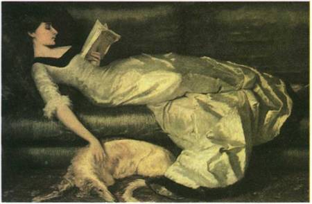 Ιάκωβος Ρίζος (1849-1926), Κυρία ξαπλωμένη στον Καναπέ, Εθνική Πινακοθήκη