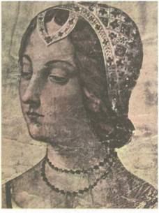 Πορτρέτο της Λάουρα από χειρόγραφο του 15ου αιώνα (Φλωρεντία)