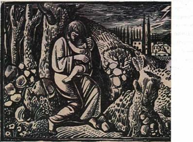 Τάσσος (Αλεβίζος) (1914-1985), Άνοιξη, χαρακτικό Τάσσος (Αλεβίζος) (1914-1985), Άνοιξη, χαρακτικό