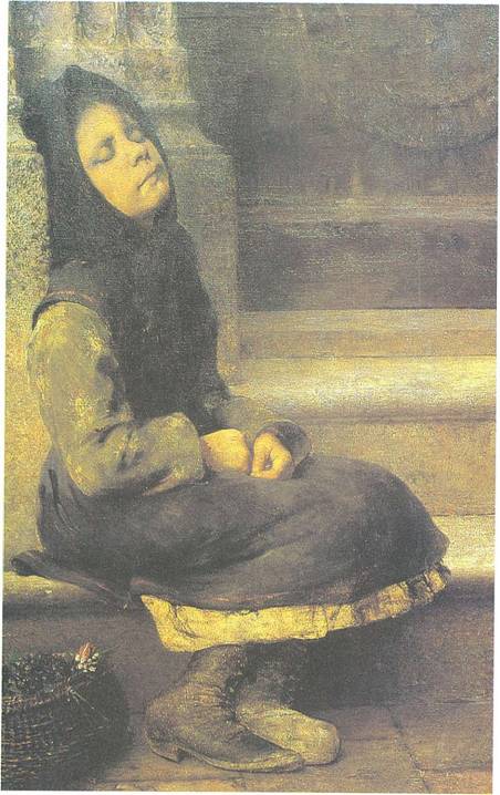 Γεώργιος Ιακωβίδης (1853-1932), Κοιμωμένη ανθοπώλις, Εθνική Πινακοθήκη